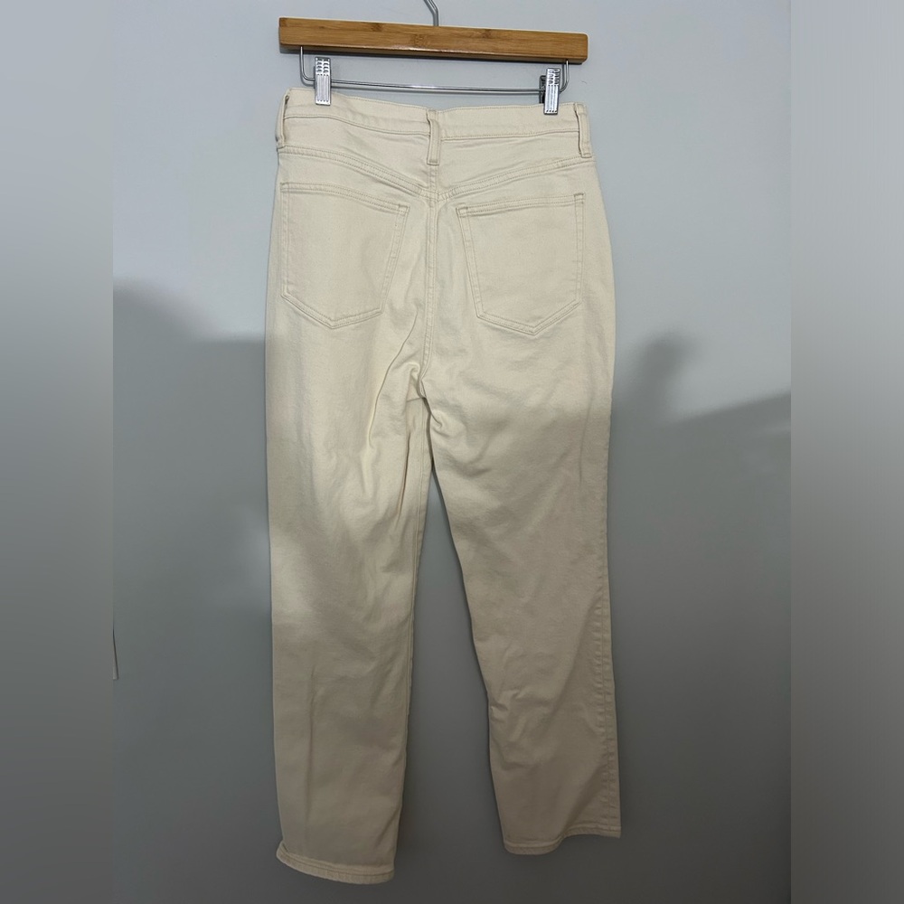 J.Crew Classic Straight Jeans in Ecru White Cream - Picture 5 of 11